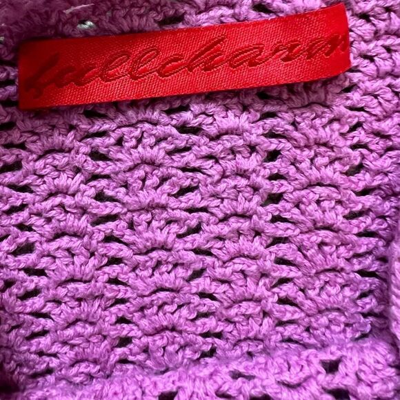 Purple Crochet Crop Spaghetti Strap Casual Top S
L - Picture 7 of 8